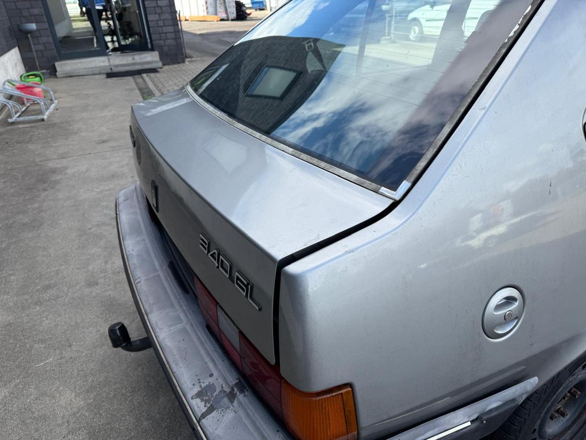 Volvo 340 original Heckklappe mit Scheibe silber Rohbau BJ86